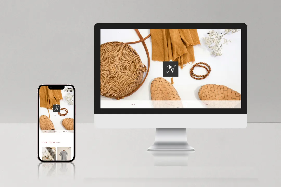 アパレルブランドサイトの制作物